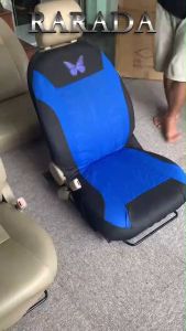 เซ็ตรถที่คลุมเบาะนั่งแบบสากลรูปผีเสื้อ 4ชิ้น ที่สวยงามแฟชั่นที่นั่งออโต้เครื่องป้องกันมอเตอร์ตกแต่งภายในรถยนต์ **RARADA**