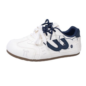 Warrior | Cute Cat Design Canvas Shoes Blue and White