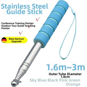 Telescopic Stainless Steel Flagpole 1.6m