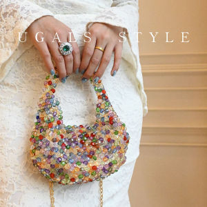 UGALS | French Luxury Handmade Beaded Pearl Small Bag