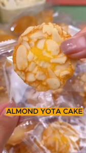 1kg Almond Yota Cake – Crispy Buttery and Topped with Almonds | Perfect Snack or Gift