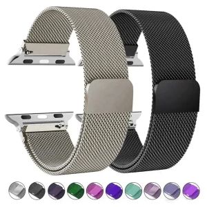 Milanese strap For Apple Watch bands 46mm 49mm 45mm 44mm 42mm 41mm 40mm Bracelet iwatch Series 10 9 3 4 6 5 SE 7 8 Ultra2 Correa