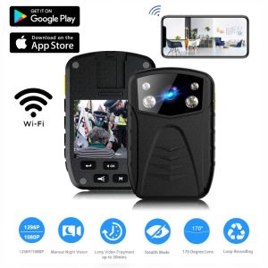 Body Worn Camera 4K Wifi 4500 mAh IR Night Vision Audio