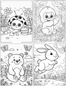 Totoro Và Những Gam Màu Kỳ Diệu Bộ 1 - Bộ tranh tô màu 60 tờ khổ giấy A4 80 gsm - Tặng 1 tranh ngẫu nhiên - Chất lượng cao cấp trắng và mịn - Phát triển trí não mắt và tay