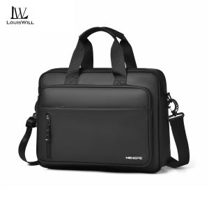 LouisWill Business Shoulder Bag Extra-large Capacity 15.6inch Notebook Bag Fashion Trend Travel Shoulder Bag Business Bag Handbag Lightweight Casual Bag Notebook Bag
