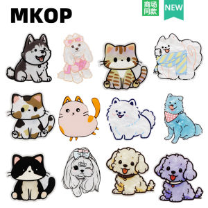 Mkop Hole Shoes Accessories Fancy Shoe Buckle Accessories Cute Puppy Kitten Shoe Ornament Fit Crocs/Cross
