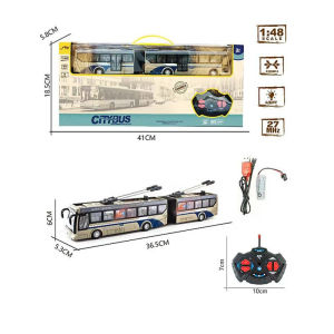 Large Childrens Birthday Gifts Electric Remote Control Tour Bus Artificial Bus Boy Car Model Bus