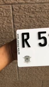 Plat Nomor Nomor Motor Akrilik Timbul