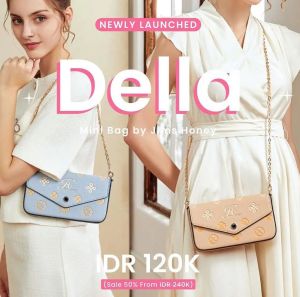 Jimshoney - Della Tas Mini Wanita Korean Look Free Box Exclusive