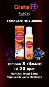 FreshCare Hot Jumbo Strong 15+5ml Minyak Angin Aromaterapi Hangat Segar Fresh Care 20ml