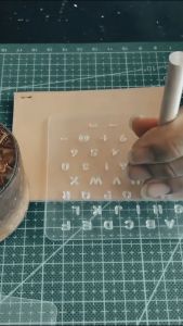 Khuôn Nhựa Resin In Chữ Cái Và Số Lên Da Thuộc Phụ Kiện Làm Đồ Da Túi Xách Thủ Công Handmade