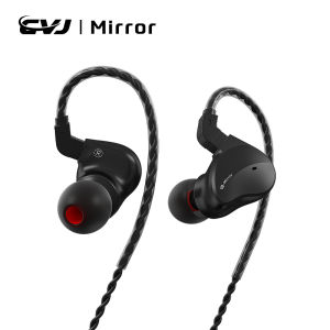 CVJ Mirror 2BA+1DD Hybrid Drive Earphone 6 Units In Ear Earbuds Noise Reduction IEM Headphones HiFi Monitor Headset