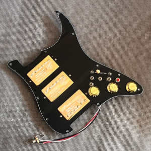 Prewired Loaded Guitar Stratocaster Pickguard HHH Pick Guard Gibson Alnico 5 Humbucker Pickups Coil Splitting Switch for Fender Electric Guitar Parts