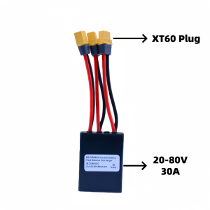 GUSTAVO Ebike Double Battery Discharge Converter Switcher Dual Battery Parallel Module  20-80V 20A/30A/40
