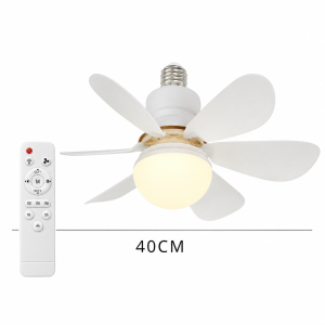 JOYINLED LED 30W/40W Ceiling Fan Light E27 with Remote Control for Dimming Suitable for Living Room Study Household Use 85-265V
