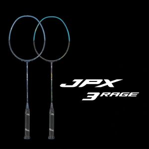 Mizuno JPX 3 Rage Raven Grey - Peacock Blue Raket Badminton