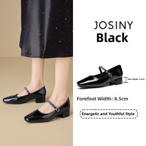 Josiny | Spring Autumn French Style Chunky Heel Mary Jane Shoe