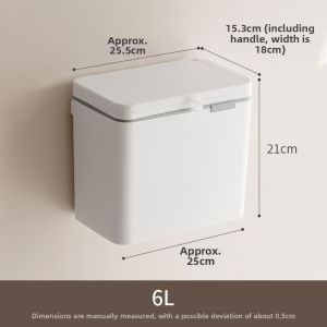 LANJIAOLUO | Wall-Mounted Large Capacity Trash Bin Large