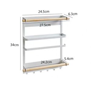 Refrigerator Magnetic Storage Rack Side Storage Rack Side Magnet Refrigerator Side Wall
