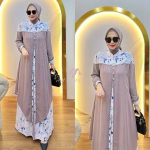 DRESS GAMIS MODE SYAHLA 2 IN 1 TERBARU BY HMF