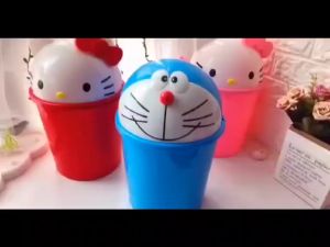 💎THÙNG RÁC NẮP LẬT DOREMON