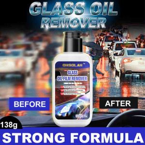 OHSOLAH Car windshield Glass oil film remover Polish cream Strong Decontamination Cleaner Cuci Filem Minyak Kaca 138g
