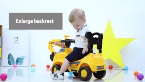 UNISPACE Warranty Children Excavators Can Sit and Ride Twisting Cars with Music and Light Car for Kids
