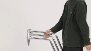 330cm Stainless Steel Upgraded C-Stand with Extension Arm and Grip Head Folding Legs for Photography Work Tripod