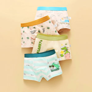 4Pcs bé trai Boxer Briefs Cotton đồ lót trẻ em họa tiết hoạt hình Quần Lót Cho 2-14 Năm Cậu Bé Thoáng Khí Boxershorts