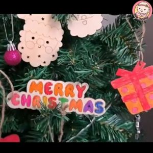 ของเล่นเด็ก ระบายสีทำโมบายไม้ ของเล่นDIY ฝึกสมาธิ แผ่นไม้40ชิ้น กิจกรรมเด็กอนุบาล