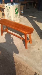 เก้าอี้ม้านั่งยาว ไม้มะค่าแผ่นเดียว ม้านั่งสนาม เก้าอี้มินิมอล โต๊ะกลางโซฟา เก้าอี้ยาวแต่งสวน ม้านั่งยาวสีธรรมชาติ ม้านั่งไม้ยาว