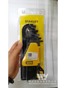 STANLEY Original 12Pcs Inch Size Ball Point Hex Key Set 69-257 / Allen Key Inch Set