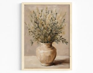 BILIBILI | Vintage Corlorful Flower Poster Still Life Botanical Oil Painting Prints on Canvas Farmhouse Home Room Wall Decor