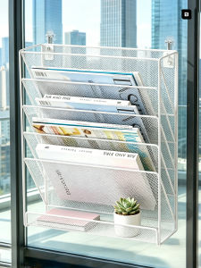 WUBUWEI | Wall-mounted Multifunctional Filing Rack A4