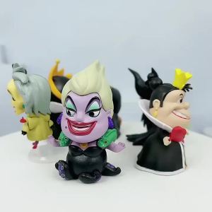 Q Version Anime Figure Queen Maleficent Evil Jasmine Rapunzel Kawaii Action Figure Collection Model Toys Kids Christmas Gift