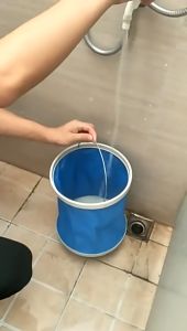 Multipurpose 【 Foldable Water Bucket 】13L Portable Pail For Fishing Camping Travel Box Baldi Lipat Cuci Kereta 折叠水桶