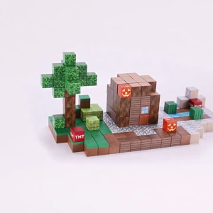 [Tặng Nhân Vật]Đồ Chơi Mô Hình Lắp Ráp Các Khối Nam Châm Block Min3craft Nam Châm Đồ Chơi Xây Dựng