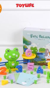 Bộ đồ chơi cân ếch thăng bằng cân bằng trọng lượng thông minh cho bé đồ chơi giáo dục toán học phát triển trí tuệ