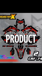 STICKER PREMIUM Sticker CRF 150 L Desain Terbaru - Decal CRF 150 L Motor Trail CRF 74 RACING
