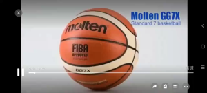 MOLTEN Basketball FIBA GG7X Size 7 Indoor Outdoor Basketball Court Training Ball