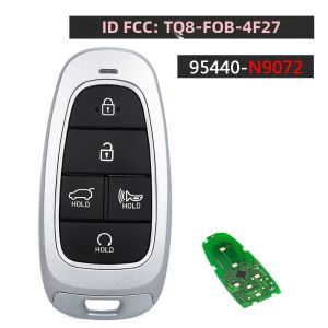 Chìa Khóa Điều Khiển Từ Xa Thông Minh KEYECU 433 MHz Cho Hyundai Tucson 2022-2024 Với Chất Liệu ABS Chip ID47 Tương Thích Với 95440-N9000/N9002/N9070/N9072
