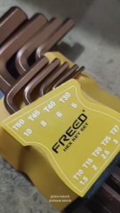 Kunci L Ballpoint 9 Set Panjang FREED - Rose Gold