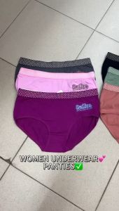 WOMEN UNDERWEAR PANTIES PLAIN DESIGN COTTON/SELUAR DALAM PEREMPUAN 1 SET 3X PCS GOOD QUALITY READY STOCK