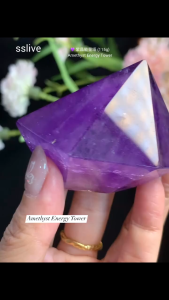 Johor Ready Stock💜乌拉圭紫水晶能量塔 (115g) Uruguay Amethyst Energy Tower