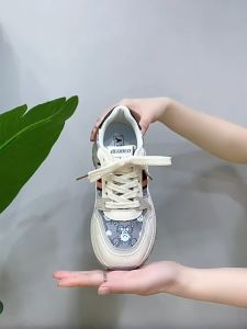 New 2024 shoes for women thick-soled white single shoes net red sneakers womens shoes
