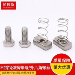 Slidable 304 Stainless Steel Spring Nut for Solar Mounting