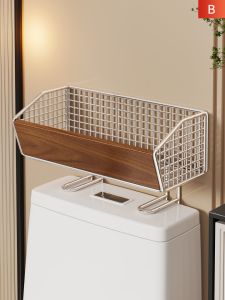 No-Drill Bathroom Storage Shelf