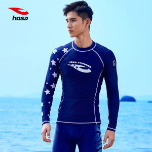 Hosa 2025 Mens Swimming Suit Surfing Leisure Swimwear Quick Dry Professional Swimming Pants Sun Protection Summer Vacation