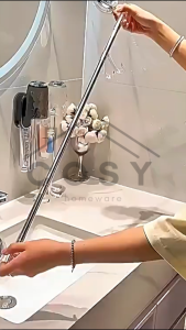 COSY Rak Gantungan Handuk Kamar Mandi Dapur Estetik Kualitas Bagus Kuat Kokoh / Rak Gantungan Putar Bisa Lepas Bisa diperpanjang / Hanging Rack Organizer Premium / Jemuran Handuk / Towel Hanger