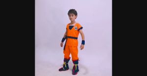 (Ready Stock) Anime Dragon Ball Z Costume Kid Children Boy Son Goku Cosplay Halloween Party Kostum Budak Cos